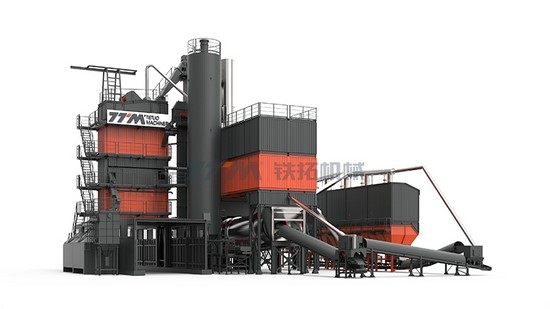 Usina mistura de asfalto ecológica, série LBE