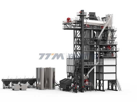 Usina integrada de reciclagem de asfalto misturado a quente, Série TS