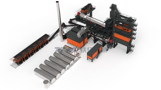 Usina de reciclagem de asfalto ecológica, série TSEC