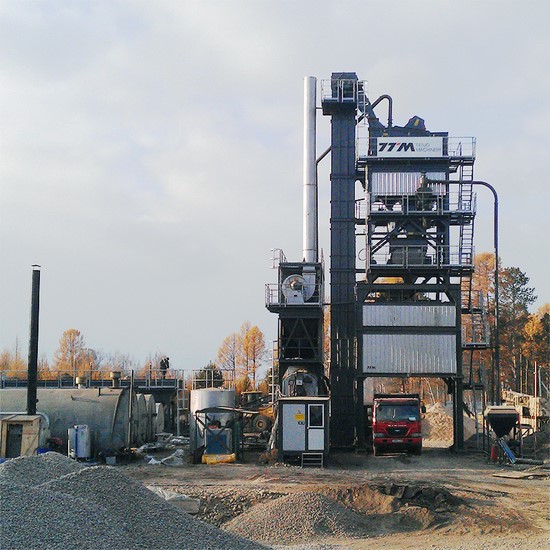 Projetos de usinas de mistura de asfalto na Rússia
