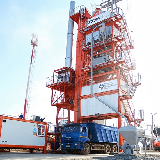 Projetos de usinas de mistura de asfalto na Rússia