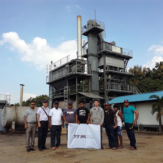 Projetos de usinas de mistura de asfalto no Sri Lanka