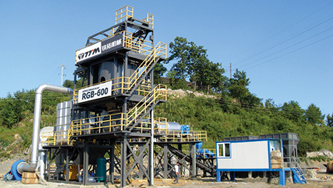 Usina independente de reciclagem de RAP estacionária